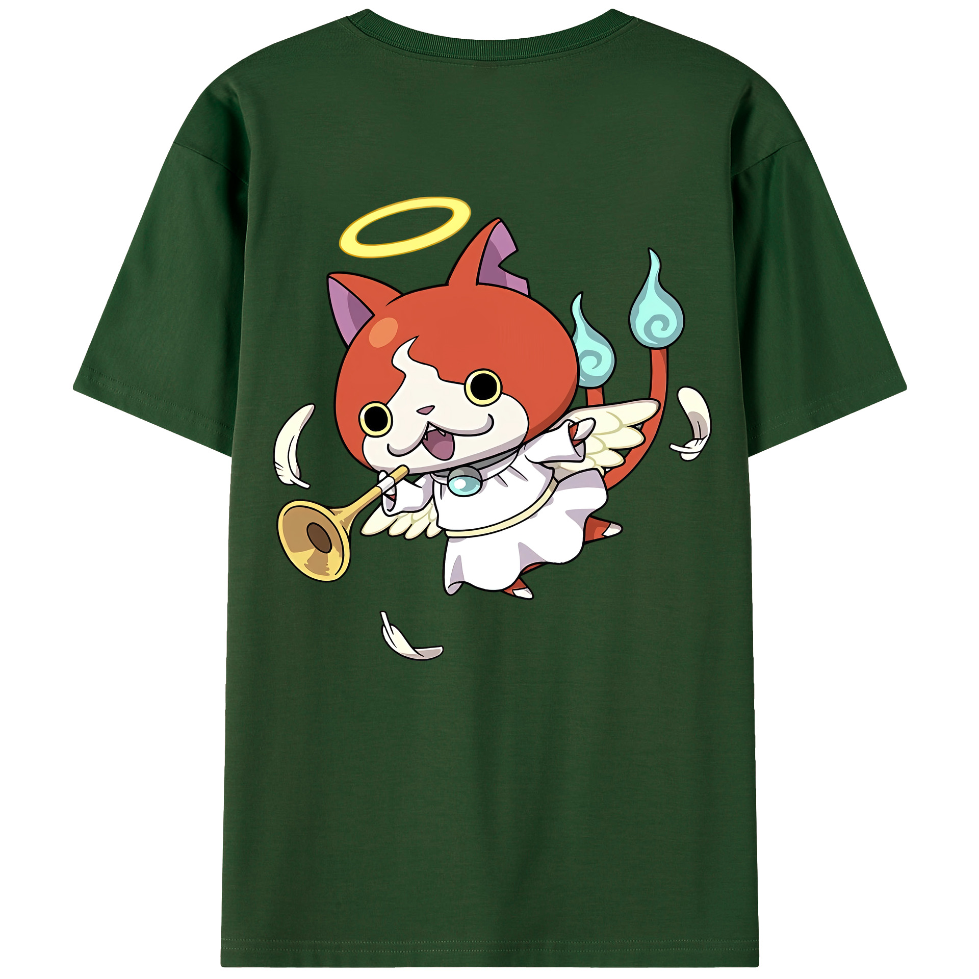 （画像用） 妖怪ウォッチ Yo-kai Watch 綿100％半袖Tシャツ（背面プリント）
